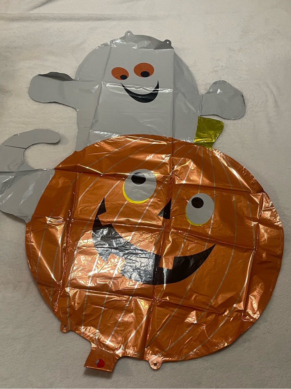 Amazon Halloween Pumpkin and Ghost Foil Balloon - Orange, White, Yellow, Black